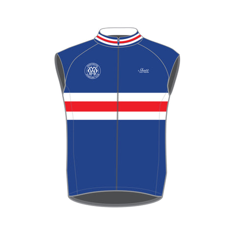 Manchester Wheelers Windproof Gilet (Mesh back). OLD STOCK.