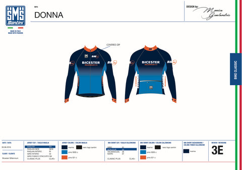 Santini Sleekline Long Sleeve Jersey